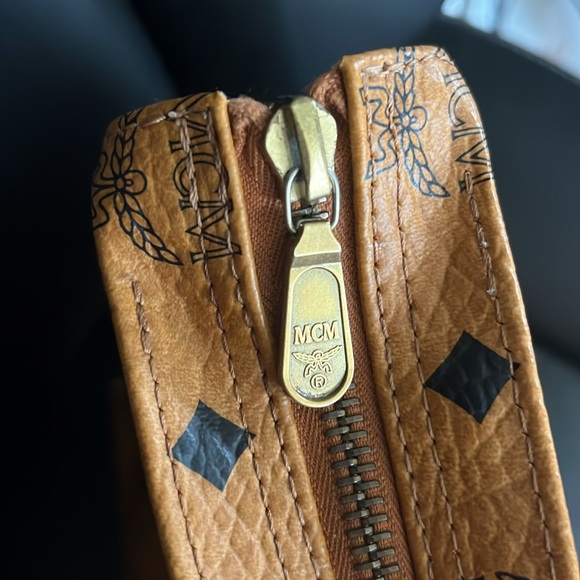 Vintage MCM Shopper Tote Cognac Visetos made in Germany - Picture 7 of 15